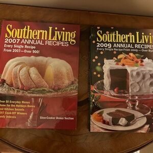 Southern Living Cookbooks || Two (2) || 2007 & 2009 || Hardcover